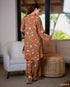 Printed Polyester Top & Pant Set 57242/57272
